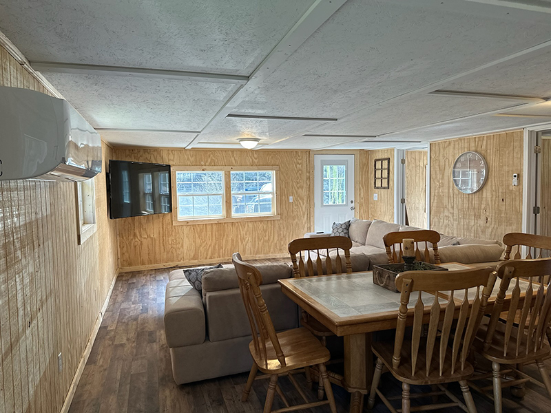 the dining area